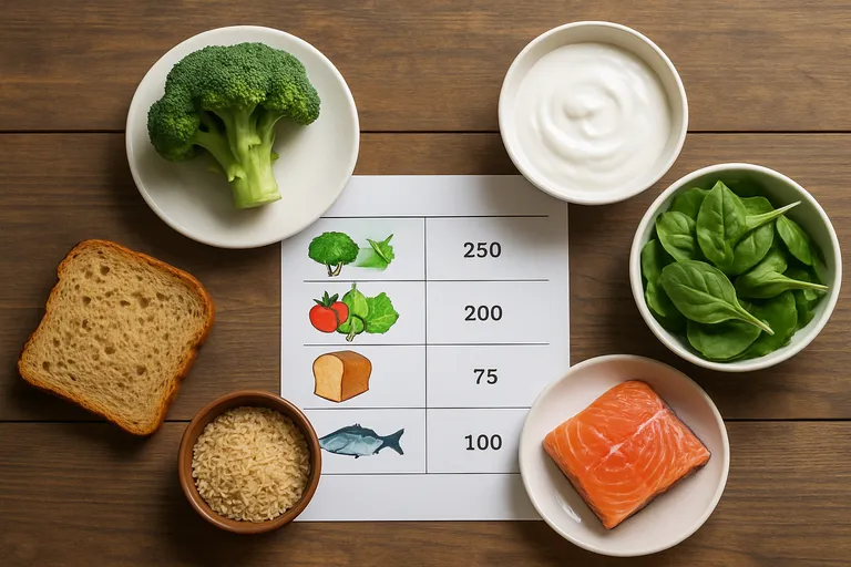 Richtlijnen per voedingsgroep (gram per dag)