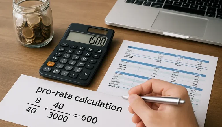 Slim en eerlijk pro rata rekenen voor salarissen, budgetten en abonnementen