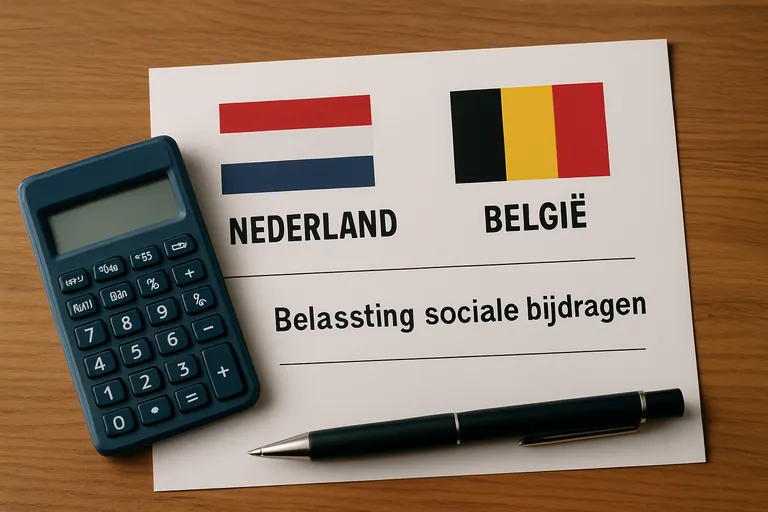 Belasting en sociale bijdragen: Nederland VS België