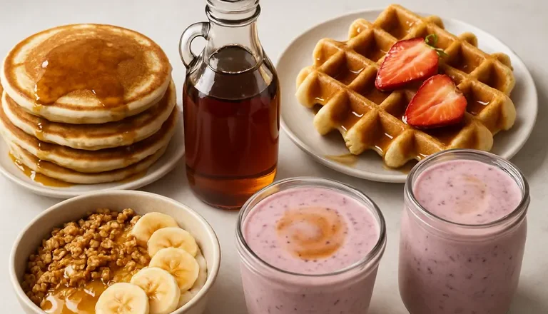 Zoete ontbijtinspiratie met siroop: van pannenkoeken en wafels tot romige smoothies en knapperige bowls